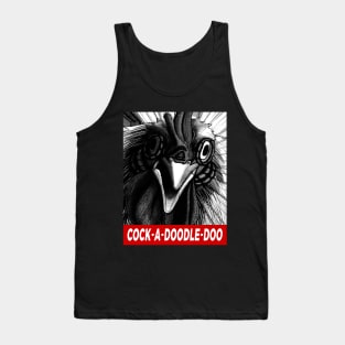 Chicken Horror on your Face - Cock a Doodle Doo Tank Top